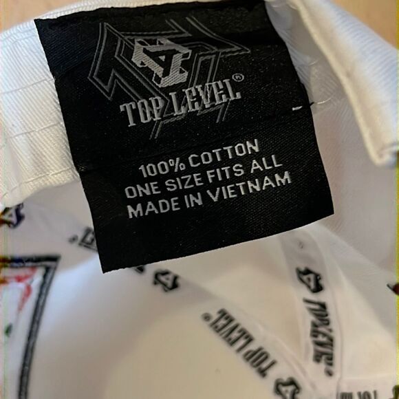 TOP LEVEL : HUSTLE | Front-raised Verbiage & Tropical Print Design Snapback Cap - Picture 7 of 7